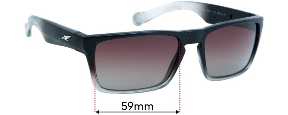 Sunglass Fix Replacement Lenses for Arnette Specialist AN4204 - 59mm Wide